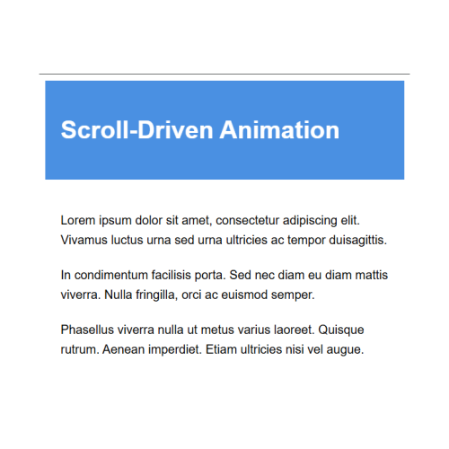 Scroll-Driven Animation