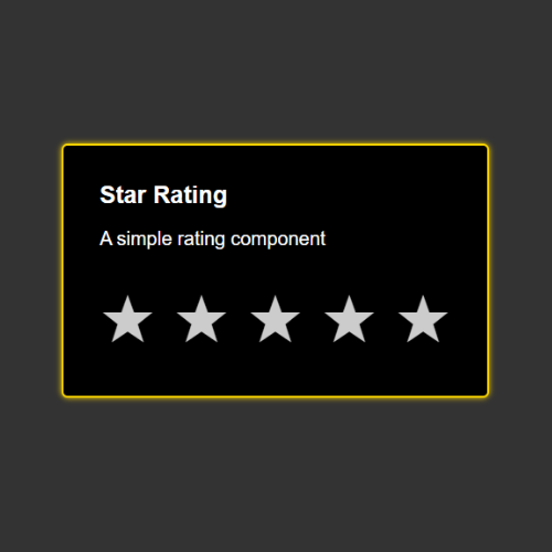 Star Rating