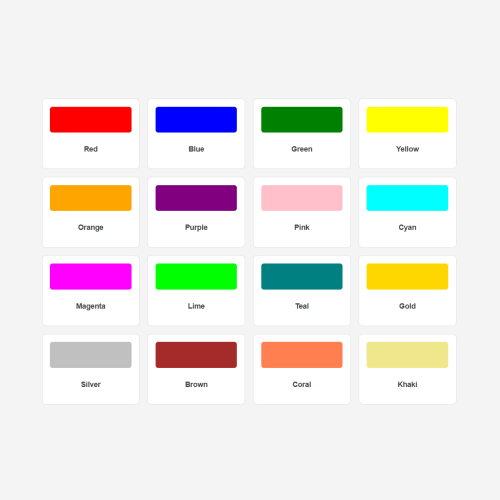 Random HTML Colors