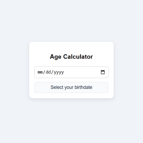 Age Calculator