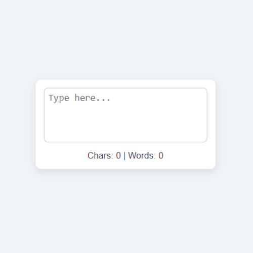 Character & Word Counter