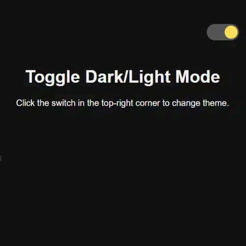 Theme Toggle Switch