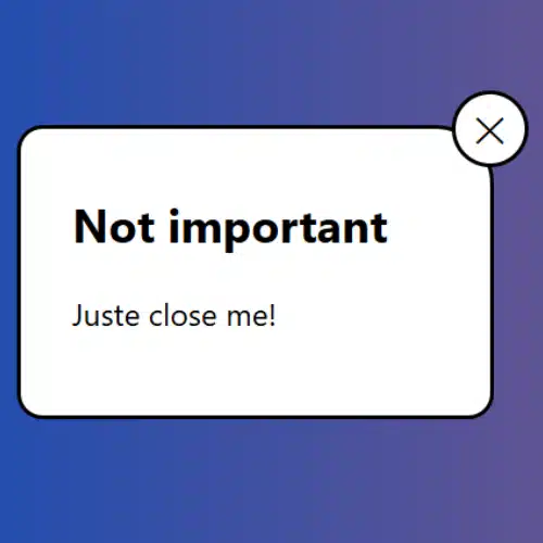 Modal With Close Button