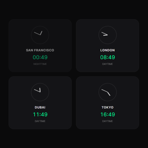 World Clock & Timezone Dashboard